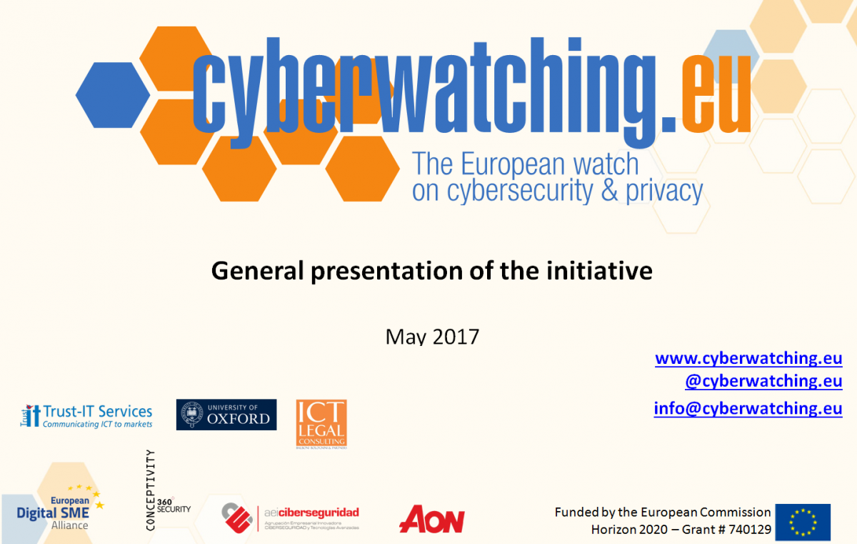 Cyberwatching.eu General Presentation